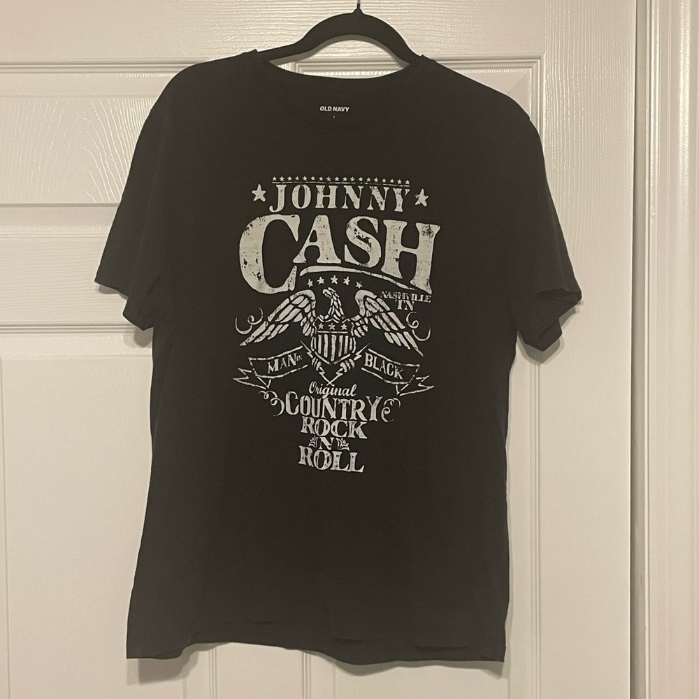 Old Navy Black Johnny Cash Graphic Tee